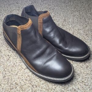 Noat Men's Brown Leather Slip-On Shoes